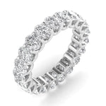 Rings 14K Gold Oval Diamond Eternity Band, Lab Grown