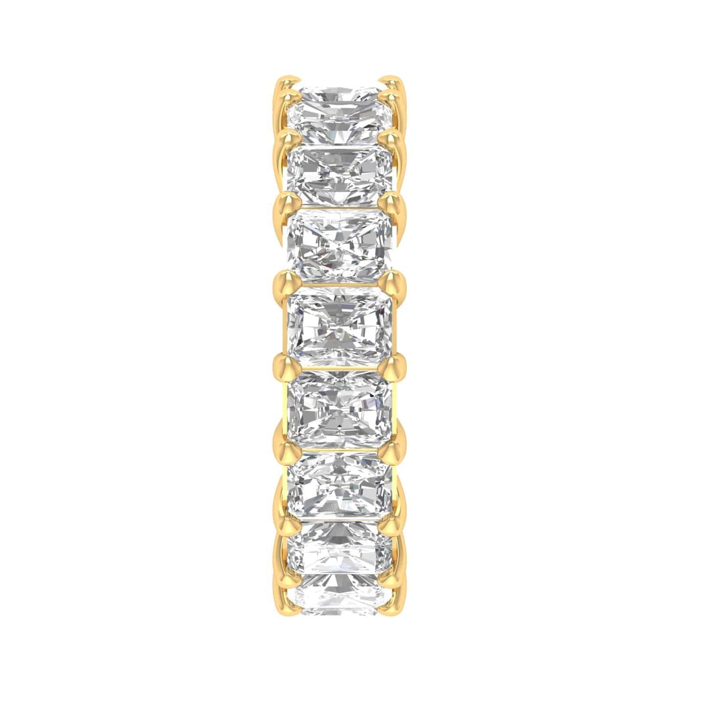 Rings 14K Gold Princess Cut Diamond Eternity Ring, Lab Grown