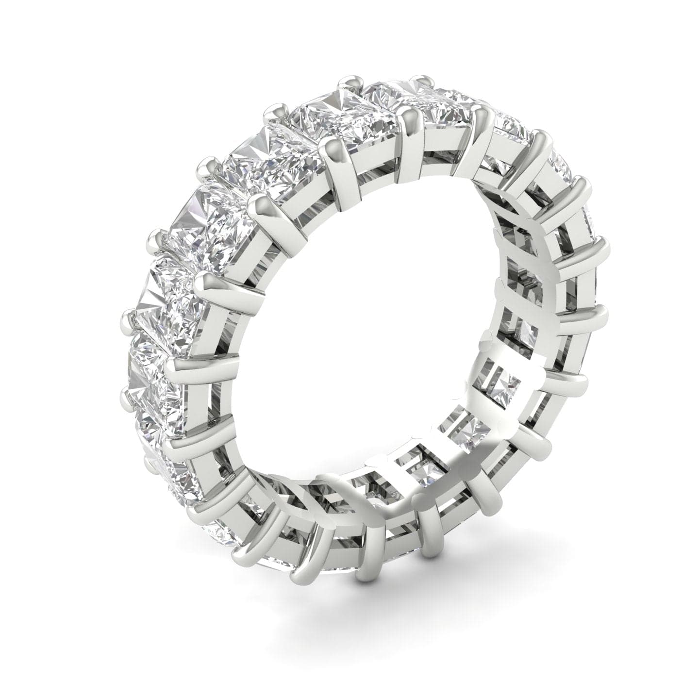 Rings 18K Gold Princess Cut Diamond Eternity Ring Lab Grown