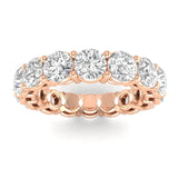 Rings 6 / Rose Gold / 1.98 ct 18K Gold Round Diamond Eternity Band Lab Grown