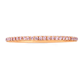 Rings 6 / Rose Gold 14K Gold and Pink Sapphire Eternity Stacking Rings