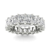 Rings 6 / White Gold / 4.9 ct 14K & 18K Gold Princess Cut Diamond Eternity Ring