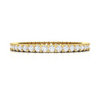 Rings 6 / Yellow Gold / 14K 14K & 18K Gold Mini Round Diamond Eternity Ring, Lab Grown