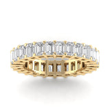 Rings 6 / Yellow Gold / 3.9 ct 14K Gold Emerald Cut Diamond Eternity Ring Lab Grown