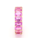 Rings 6 / Yellow Gold Pink Sapphire Eternity Ring, 3/4