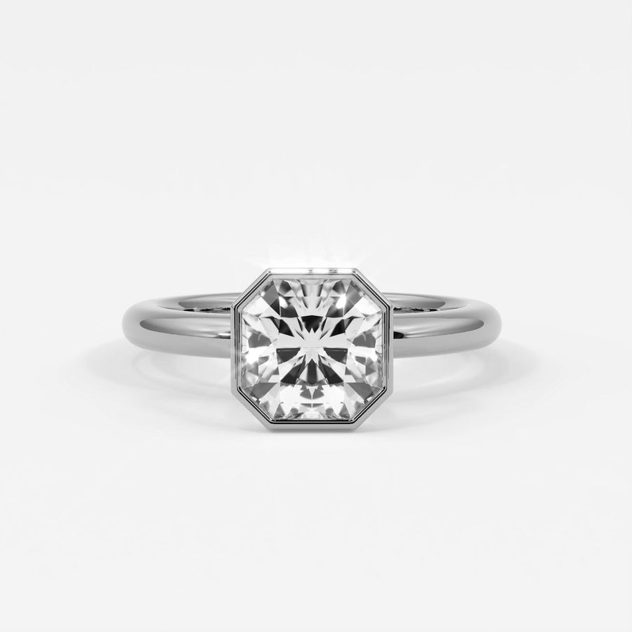 Rings Cushion Cut Bezel Setting