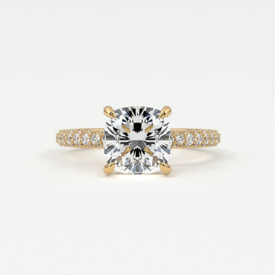 Rings Cushion Cut Diamond Engagement Rings, Lab Grown