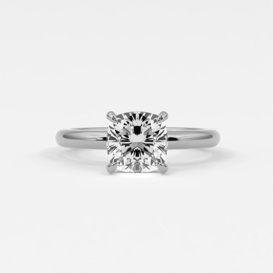 Rings Cushion Cut Diamond Engagement Rings, Lab Grown