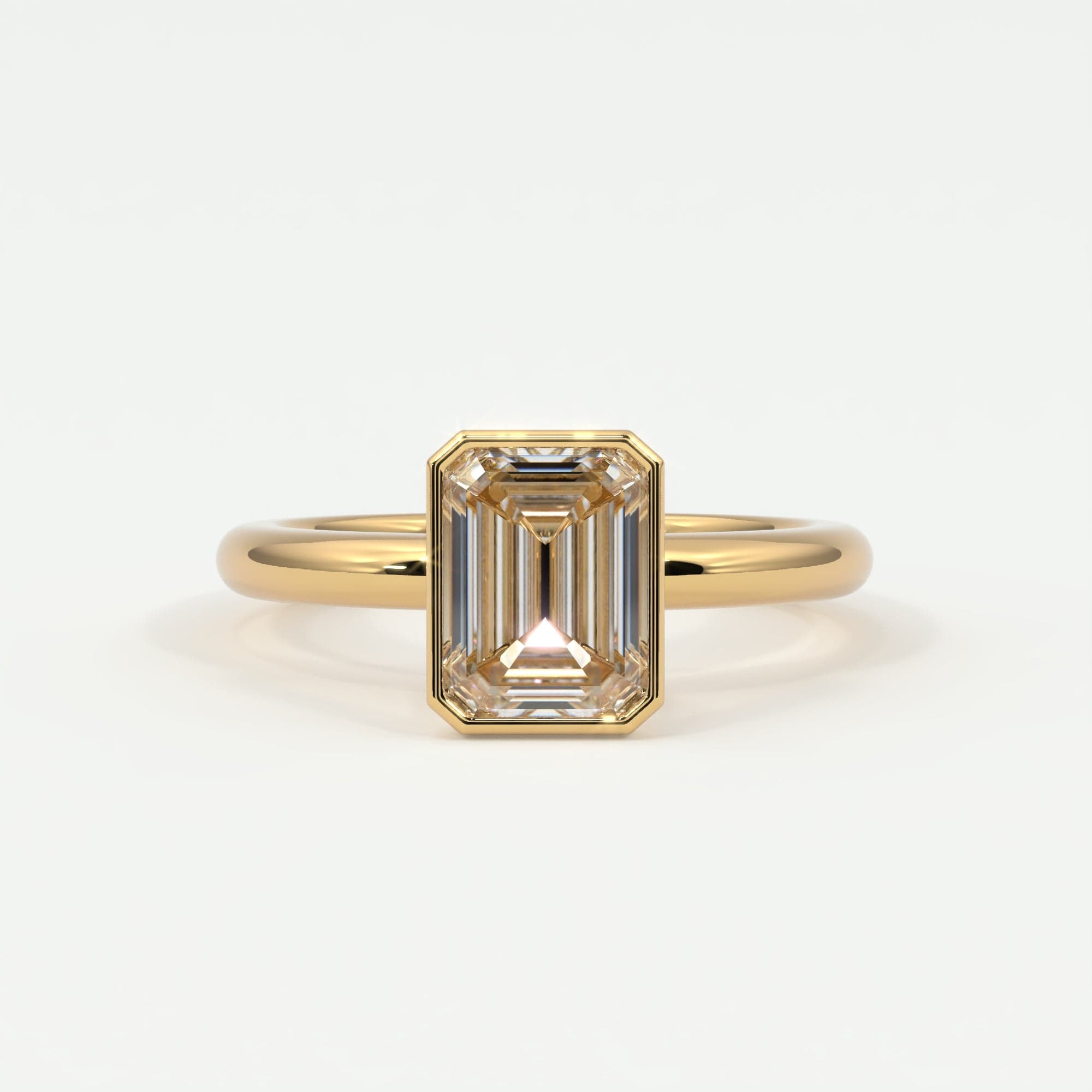 Rings Emerald Cut Diamond Engagement Rings, Lab Grown