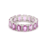 Rings Pink Sapphire and Diamond Eternity Ring