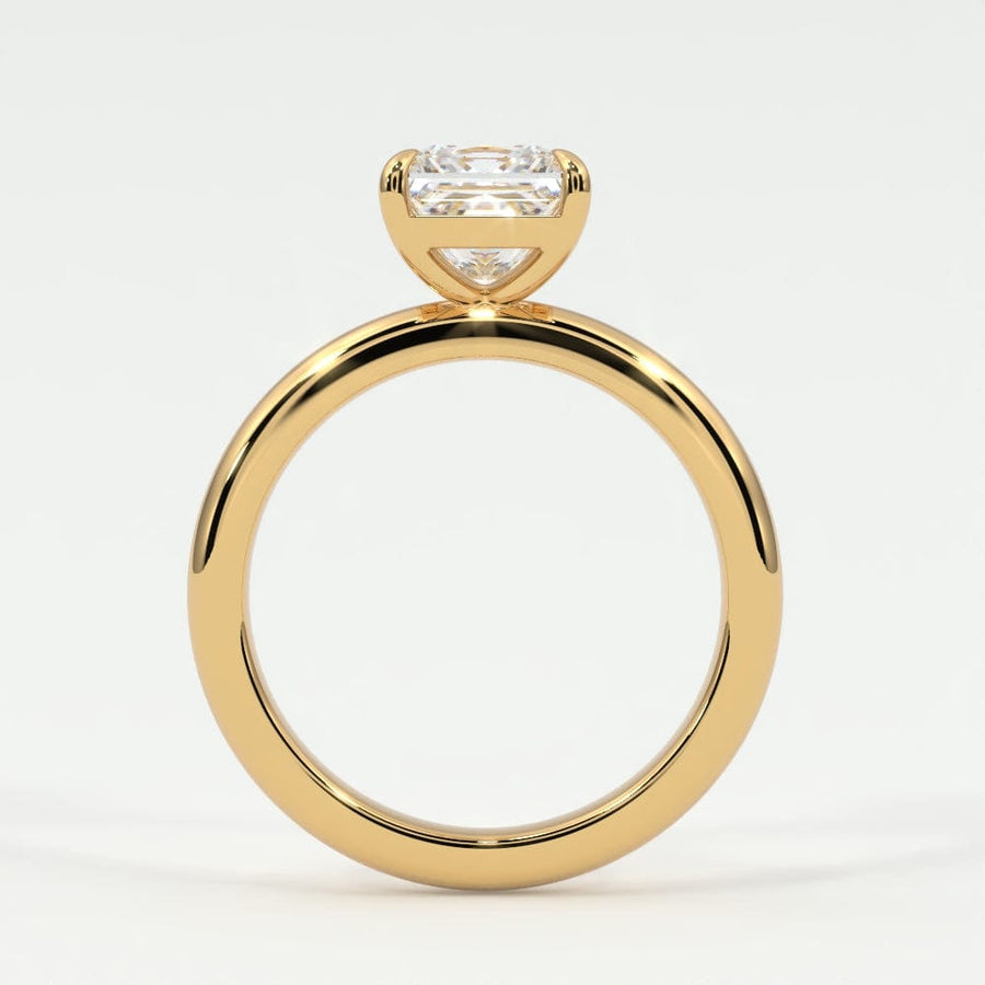 Rings Princess Cut Diamond Solitaire Band