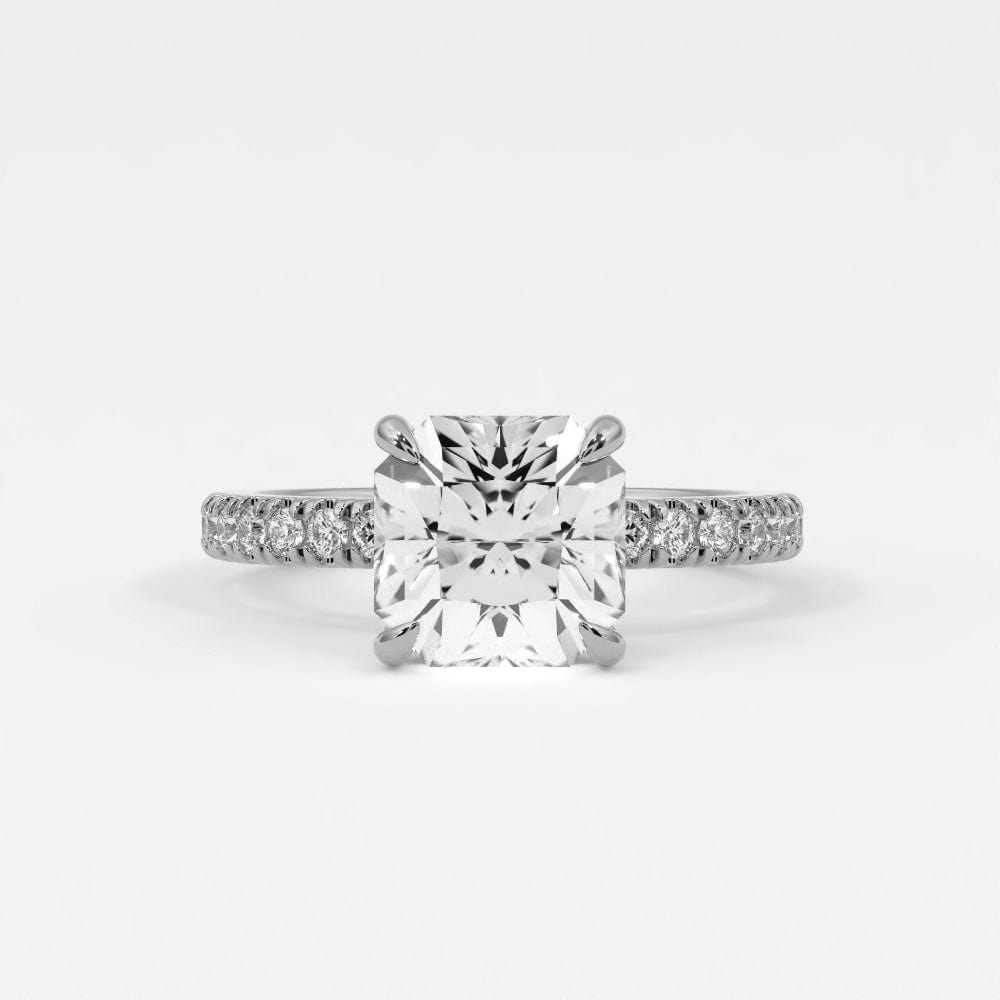 Rings Square Radiant Cut Diamond Engagement Rings