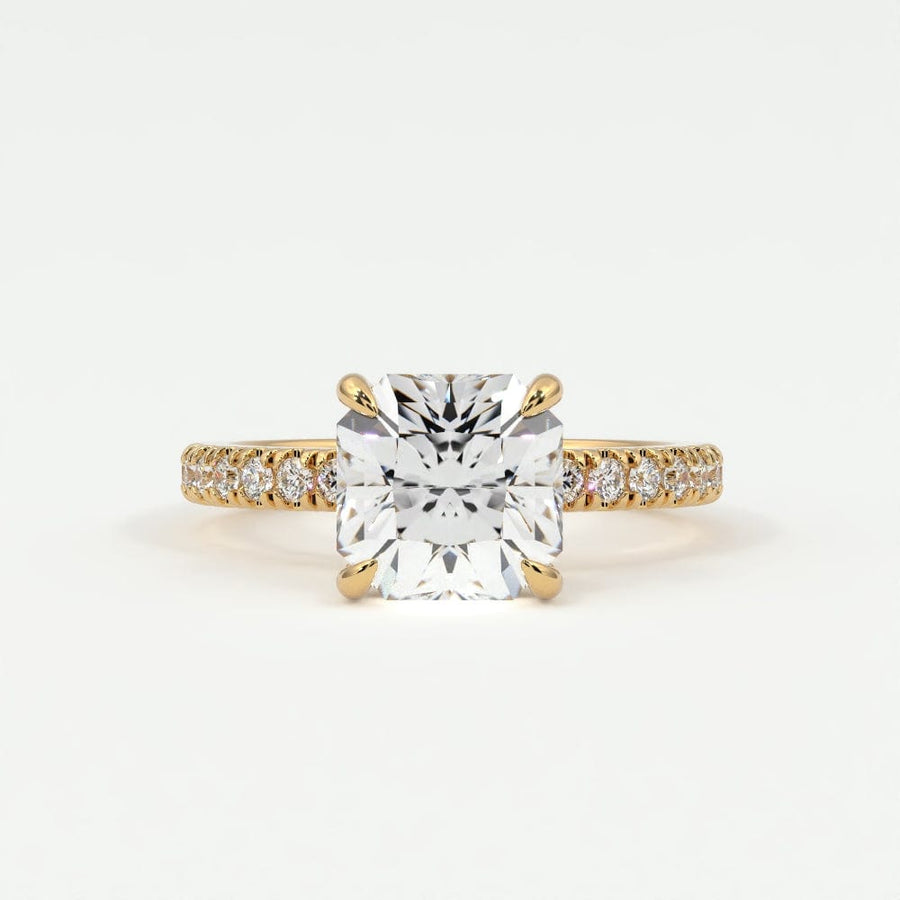 Rings Square Radiant Cut Diamond Engagement Rings, Lab Grown