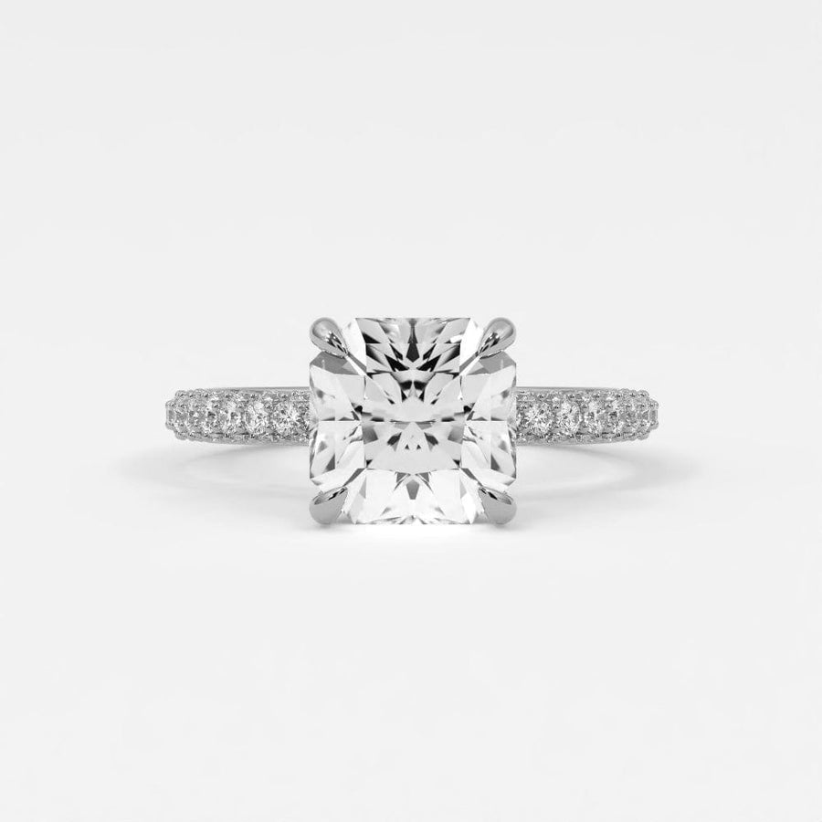 Rings Square Radiant Cut Diamond Engagement Rings, Lab Grown