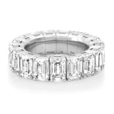 Rings Stretch & Stack Emerald Cut Diamond Eternity Rings, Lab Grown Diamonds