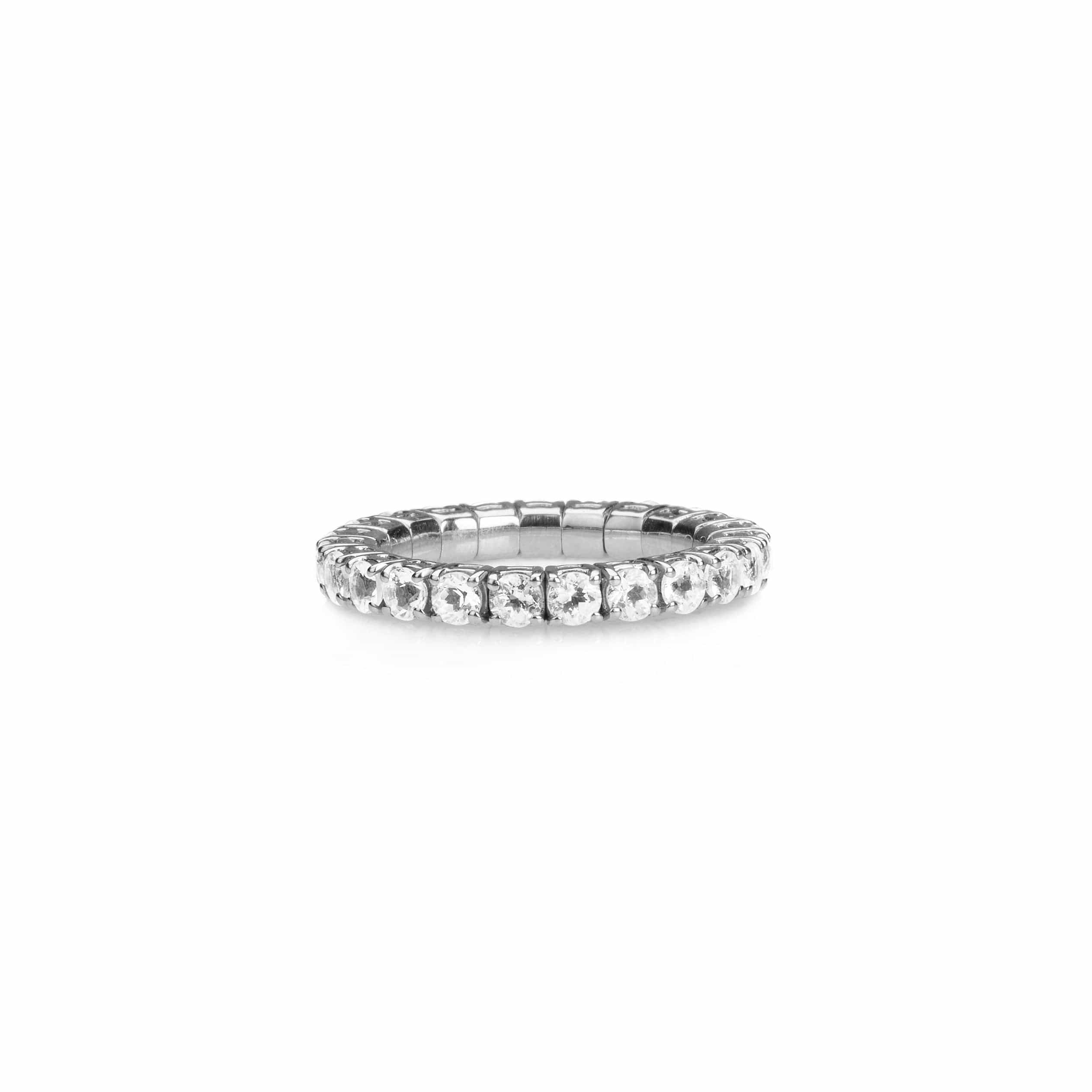 Rings Stretch & Stack Round Diamond Eternity Rings, Lab Grown